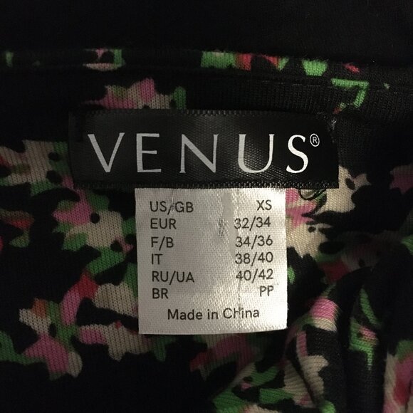 Black Boho Floral Cluster High Waist Tank Top - Picture 8 of 14